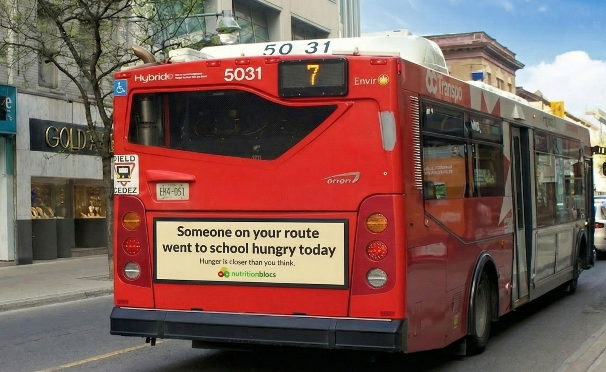 Oc Transpo bus ads